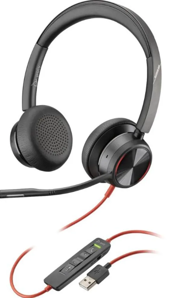 Slušalice sa mikrofonom Plantronics 8225 BW8225-M USB-A