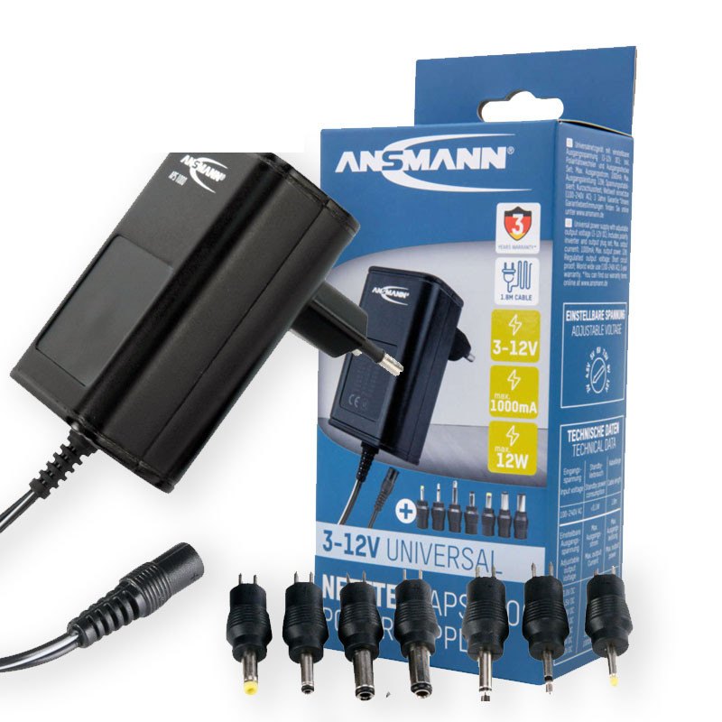 APS 1000 ANSMANN Univerzalni AC/DC adapter 3-12V maksimalno 1000mA