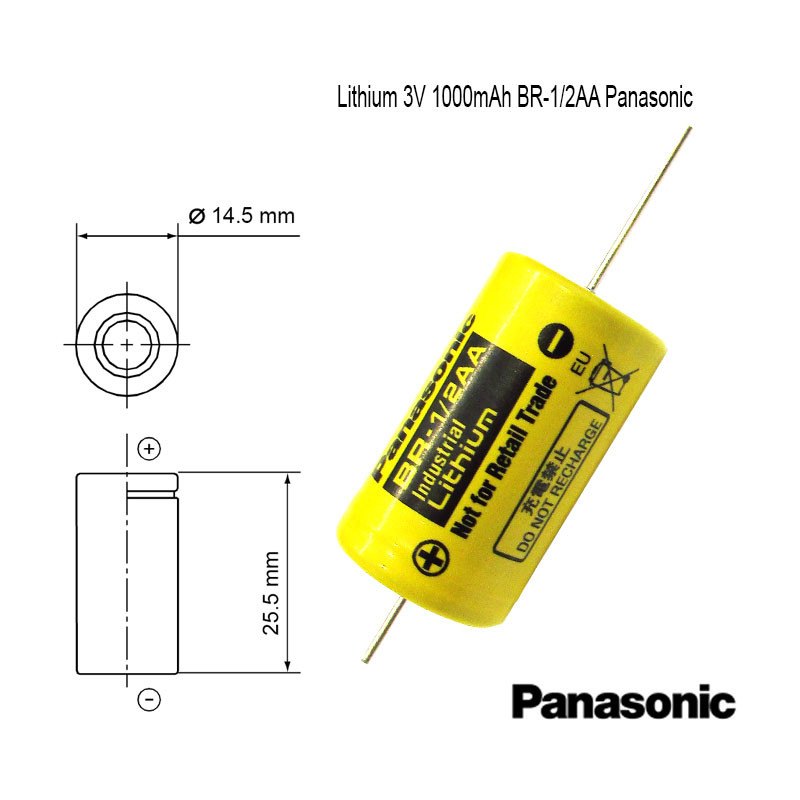 Litijum BR-1/2AA 3V 1000mAh Panasonic
