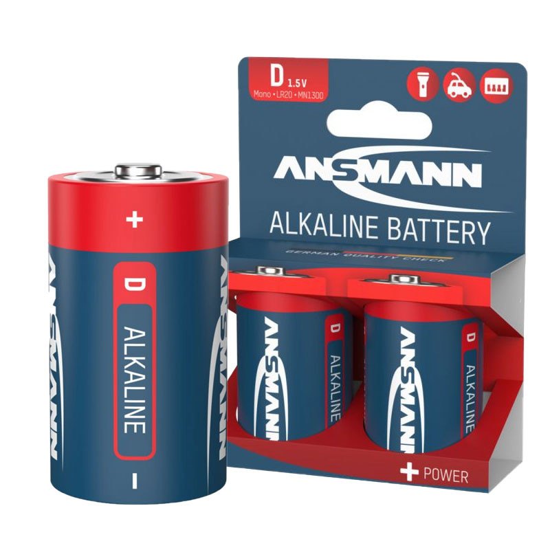 Alkalna baterija 1.5V LR20 (D) ANSMANN - blister