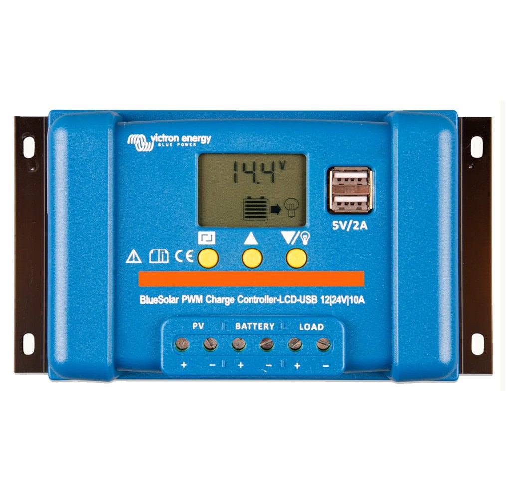 Victron BlueSolar PWM LCD&USB 12/24V-10A – Solarni regulator punjenja